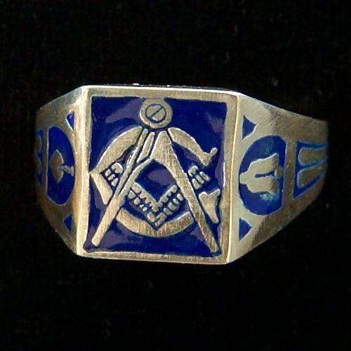 Estate Sterling Masonic Ring