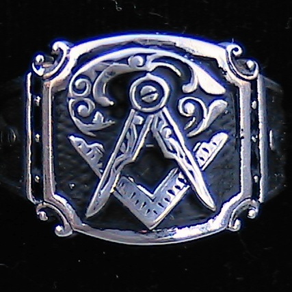 New Sterling Gold Plated Masonic Ring